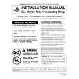 WHIRLPOOL MGR4451ADW Installation Manual