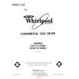 WHIRLPOOL GCG2101XMW1 Parts Catalog