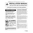 WHIRLPOOL JDR8880RDB Installation Manual