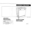WHIRLPOOL DU8560XX1 Installation Manual
