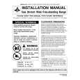 WHIRLPOOL MGR5880BDW Installation Manual