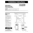 WHIRLPOOL KUCC151T4 Installation Manual