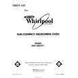 WHIRLPOOL MW1000XP1 Parts Catalog