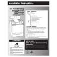 WHIRLPOOL YSF315PEGW6 Installation Manual