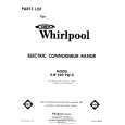 WHIRLPOOL RJE960PW0 Parts Catalog