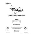 WHIRLPOOL MW1200XS1 Parts Catalog