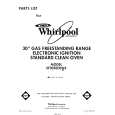 WHIRLPOOL SF305EERW4 Parts Catalog