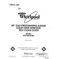 WHIRLPOOL SF370PEWW0 Parts Catalog