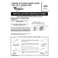 WHIRLPOOL RH8930XLS Installation Manual