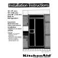 WHIRLPOOL KSSS48DAW00 Installation Manual
