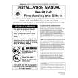 WHIRLPOOL MGS5870ADW Installation Manual