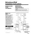 WHIRLPOOL KUCS181T1 Installation Manual