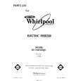 WHIRLPOOL EV150FXRW1 Parts Catalog