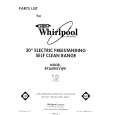 WHIRLPOOL RF360BXVG0 Parts Catalog