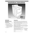WHIRLPOOL 3RLGR5437JQ1 Installation Manual