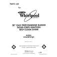 WHIRLPOOL SF365BEWN2 Parts Catalog