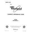 WHIRLPOOL MW3000XP1 Parts Catalog