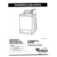 WHIRLPOOL 9CA2781XSW2 Installation Manual