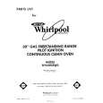 WHIRLPOOL SF335ESRW0 Parts Catalog