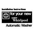 WHIRLPOOL LA5800XKW0 Installation Manual