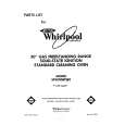 WHIRLPOOL SF3000EPW0 Parts Catalog