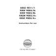 WHIRLPOOL KRSC 9005/A+ Owners Manual