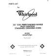 WHIRLPOOL SF300PSPW0 Parts Catalog