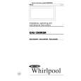 WHIRLPOOL AGB 589/WP Installation Manual