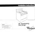 WHIRLPOOL TGR51W0WN0 Installation Manual