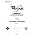 WHIRLPOOL GCA2180XMW0 Parts Catalog