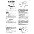WHIRLPOOL GCE2500XMW1 Installation Manual