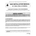 WHIRLPOOL FCG20600W Installation Manual
