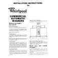 WHIRLPOOL CA1300XKW1 Installation Manual
